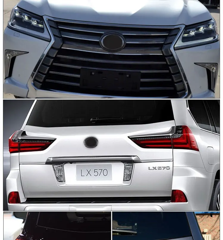 

LED For 2016-2019 Lexus LX570 Smoked Streamer Steering Tail Light Assembly LED Brake Lexus Rear Warning Light Car Accessories