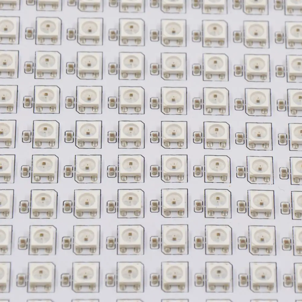Гибкая панель с матрицей SK6812 WS2812B 5050 RGB WS2811 IC 8*8 8*32 16*16 цифровой экран Светодиодная