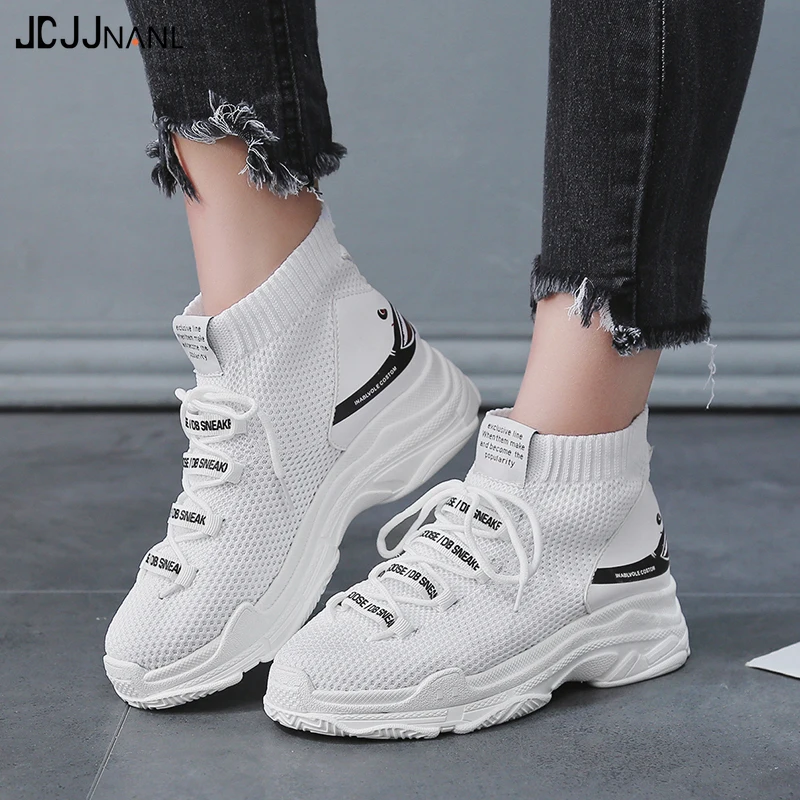 Размер 44 сетчатый Носок женская обувь для бега спортивная до лодыжки новинка 2019