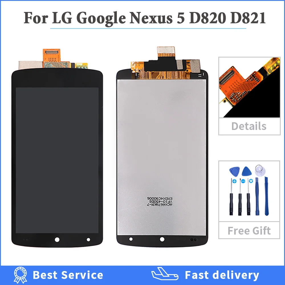 For LG Google Nexus 5 Display D820 D821 LCD Touch Screen Digitizer Assembly for 4.95&quot lcd Replacement | Мобильные телефоны и