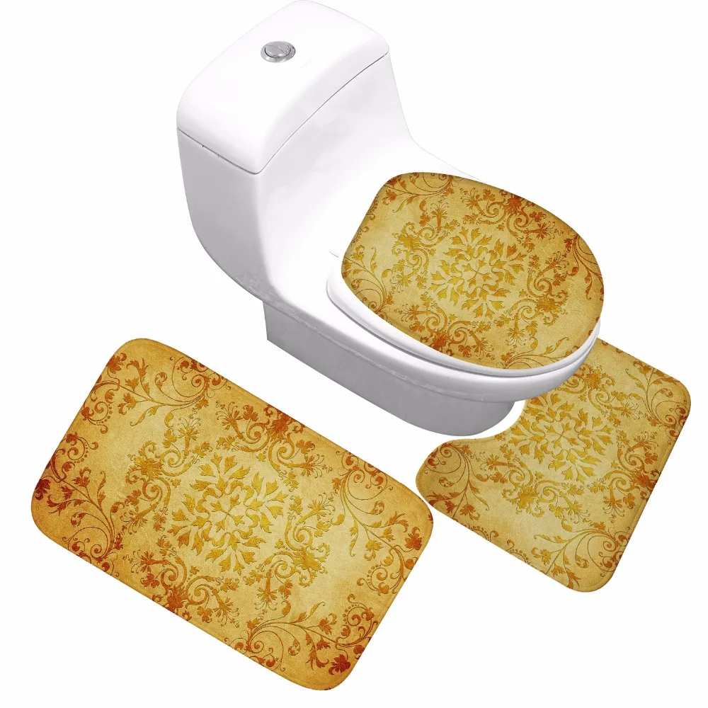 Высококачественный Хрустальный бархатный коврик для ванной комнаты унитаза