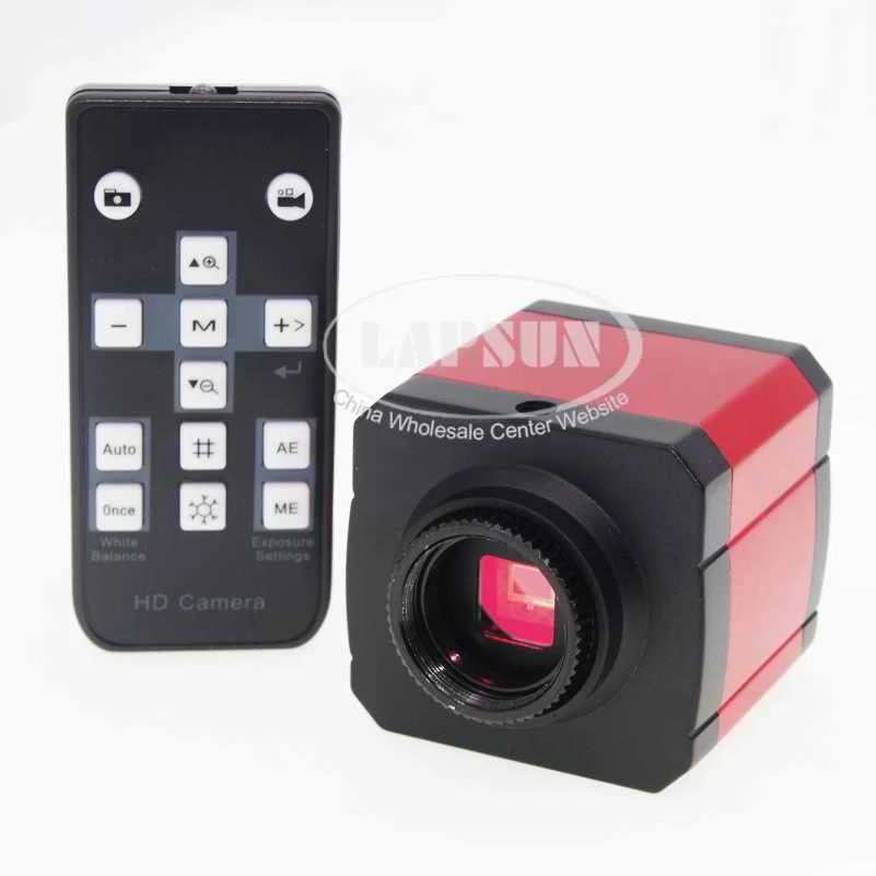 Camera Body 24MP 1080P 60FPS HD HDMI USB промышленный лабораторный микроскоп Видео камера TF слот для карт C-Mount объектив 144 светодиодный кольцевой свет - Цвет: Camera Body