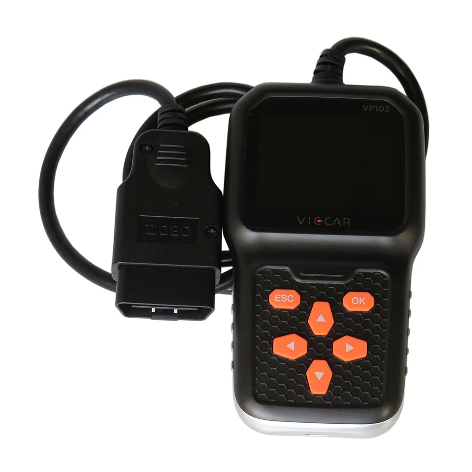 Viecar VP102 универсальная Мультисистема для грузовиков OBD2 диагностические инструменты для грузовиков и автомобилей OBD 2 считыватели кодов 2 в 1 для тяжелых грузовиков J1939 J1708