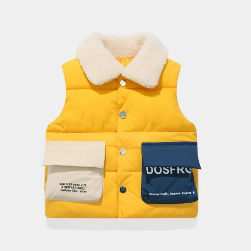 Осень зима 2021 детская одежда детский пуховой хлопковый жилет для мальчиков и