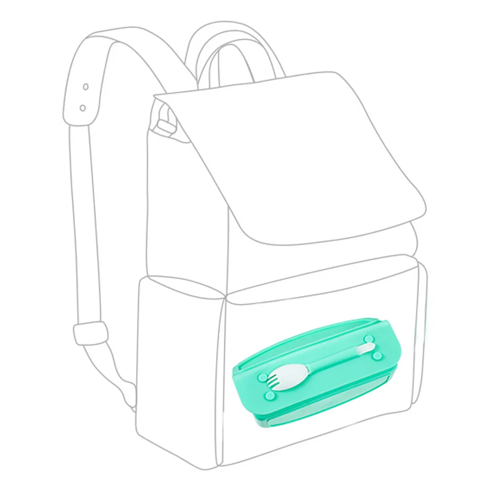 Детский Ланч бокс многофункциональный слюнявчик для детей от 6 месяцев до лет