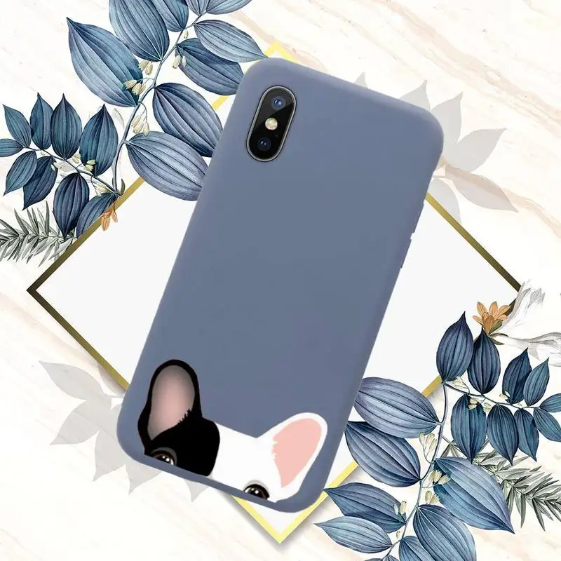 

Cute Cartoon Cat Dog Phone Case Candy Color for iPhone 11 12 mini pro XS MAX 8 7 6 6S Plus X SE 2020 XR
