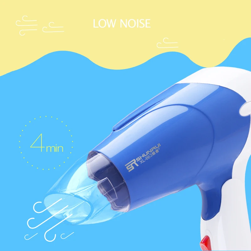 Portable Folding Handle Travel Hair Dryer 1300W Blow Dryers Professional Salon Equipment Electric Hairdressing Tools 45D | Бытовая