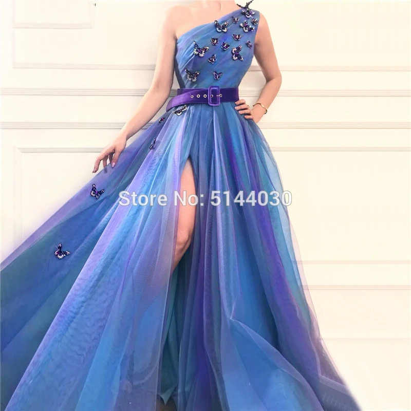 Арабский Дубай голубой бабочкой ручной работы пояса трапециевидные вечерние