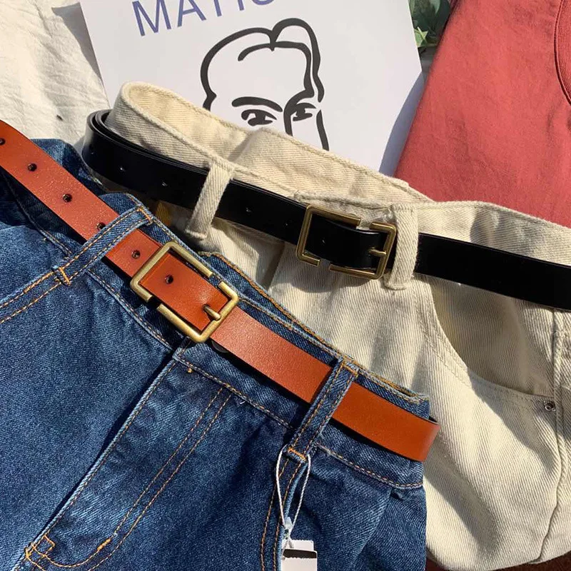 

Genuine Leather Women's Belt Female Fashion Designer Ceinture Femmes Luxury Brand Waistband Hollow Out Belts For Women Jeans