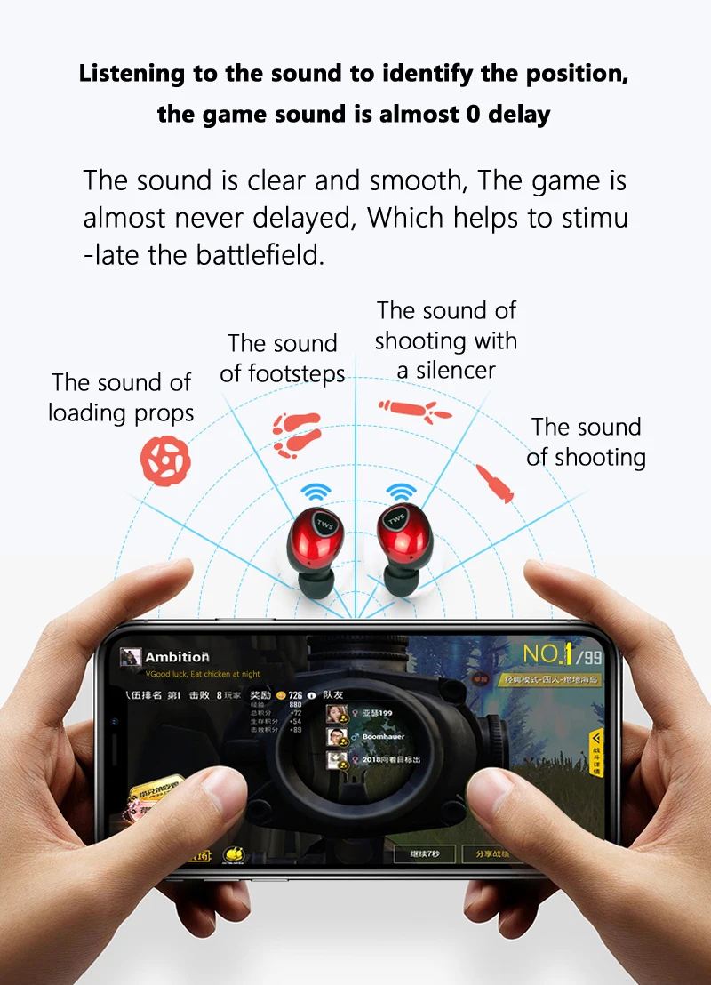 Leic Bluetooth V5.0 беспроводные наушники TWS Handsfree наушники спортивные наушники игровая гарнитура для встречи Noice набор для уменьшения головы