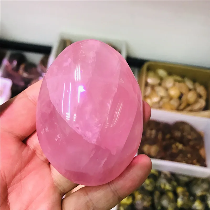 

110-130 г натуральный розовый кристалл драгоценный камень полировка Оригинальное заживление