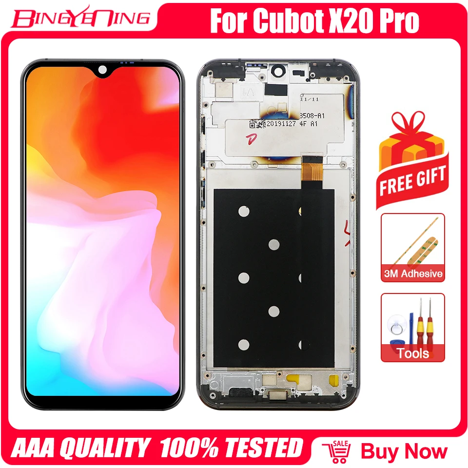 Дигитайзер с рамкой для Cubot X20 Pro ЖК-дисплей и сенсорный экран модуль аксессуары