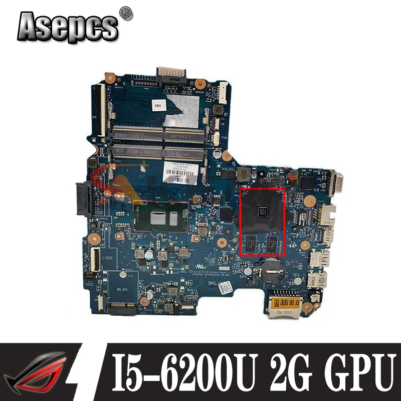 

NEW 858031-601 858031-001 6050A2822501-MB-A02 For HP 14-AM 240 G5 14-AR Laptop Motherboard I5-6200U CPU 2G GPU