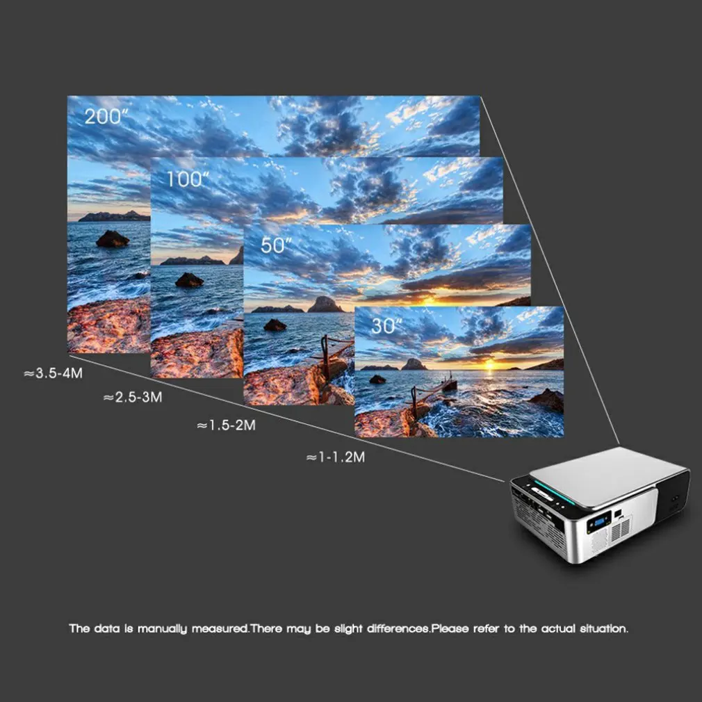 

T6 Full Hd, 4K, 3500 , HDMI- Usb 1080P, Wi-Fi