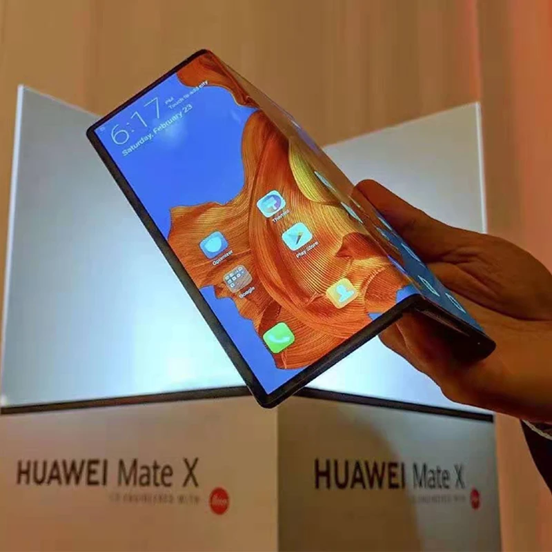 В, HuaWei mate X, сложенный экран, 5G, мобильный телефон Kirin 980 Balong 5000, Android 9,0, 8 Гб ram, 256 ГБ rom, 40.0MP, 5G, телефон