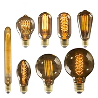 retro edison bulb e27 220v 40w st64 g80 g95 g125 ampoule vintage edison bulb incandescent lamp filament light bulb home decor