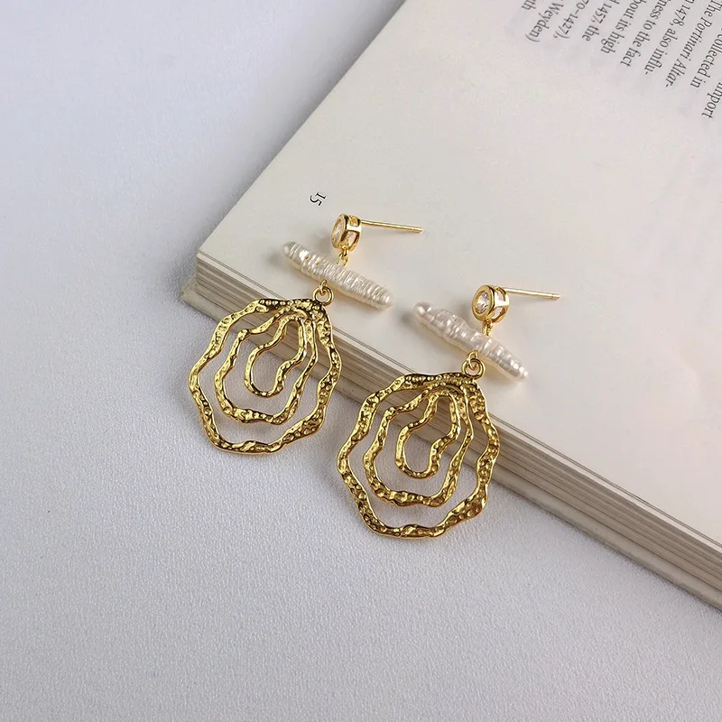 Женские серьги в стиле барокко из серебра 925 пробы | Украшения и аксессуары