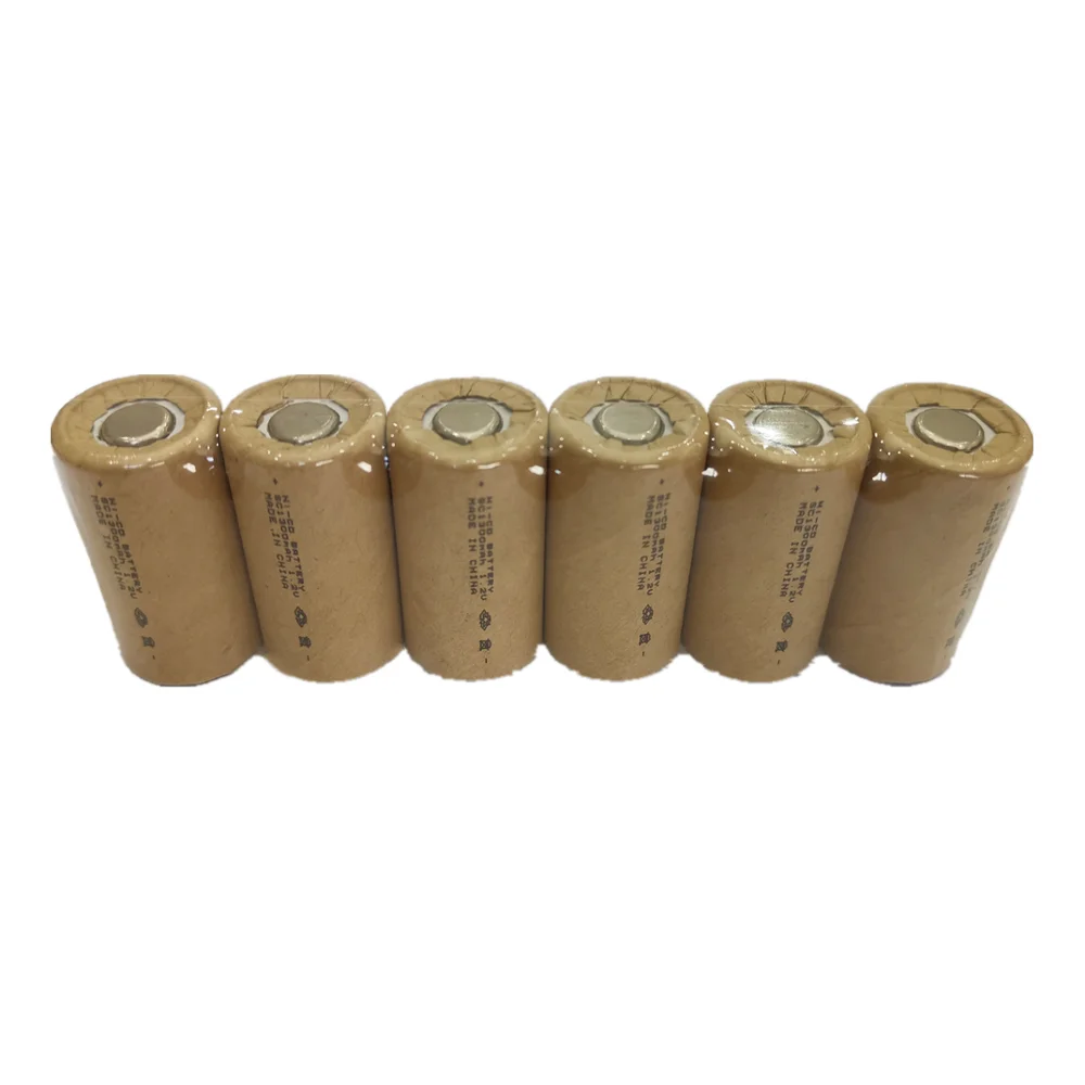 Высокое качество 6 шт. Ni CD SC1300mAh аккумуляторы высокой мощности 10C 1 2 В