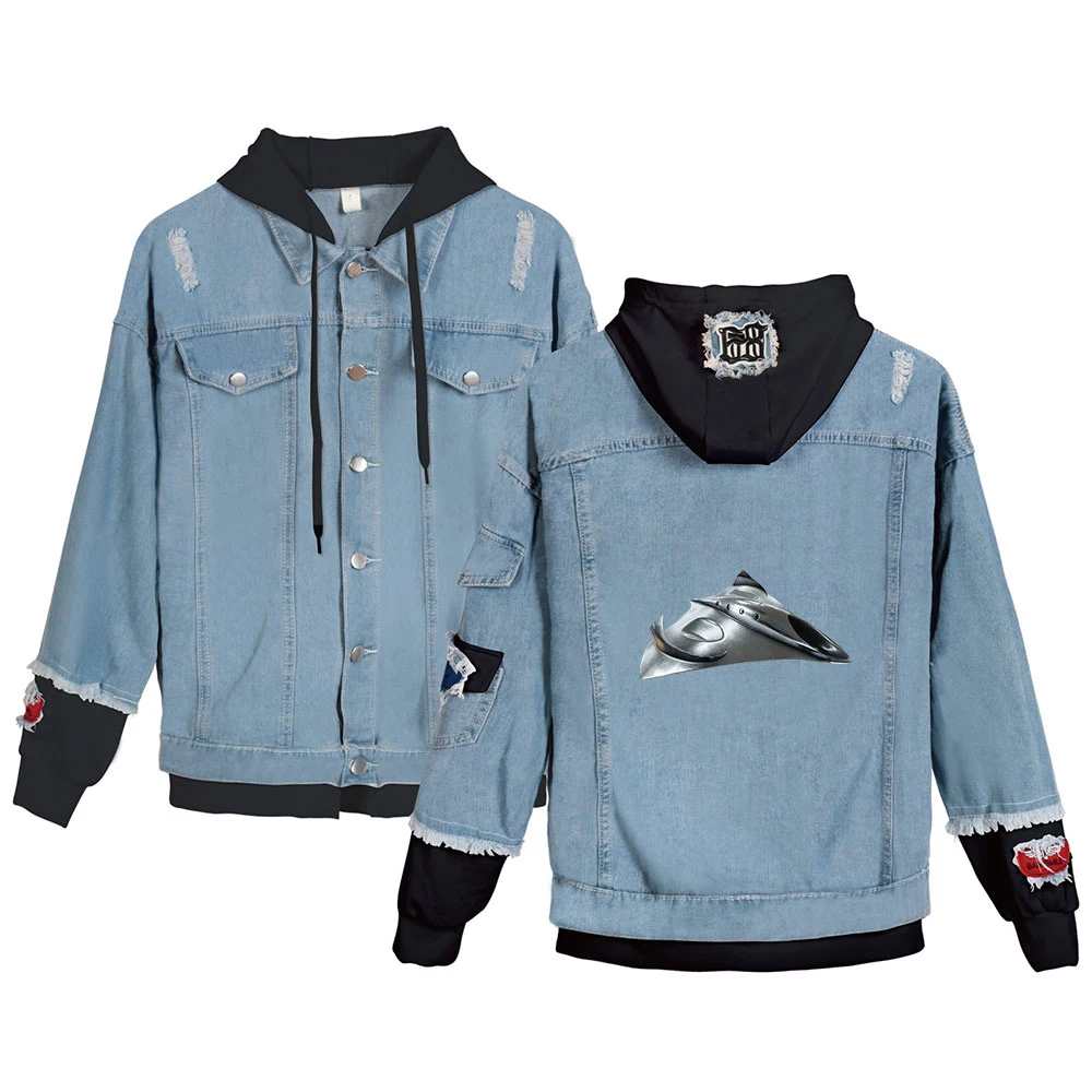

UFO Denim jacket 2D Print Casual Jacket Men Women Clothes Merch