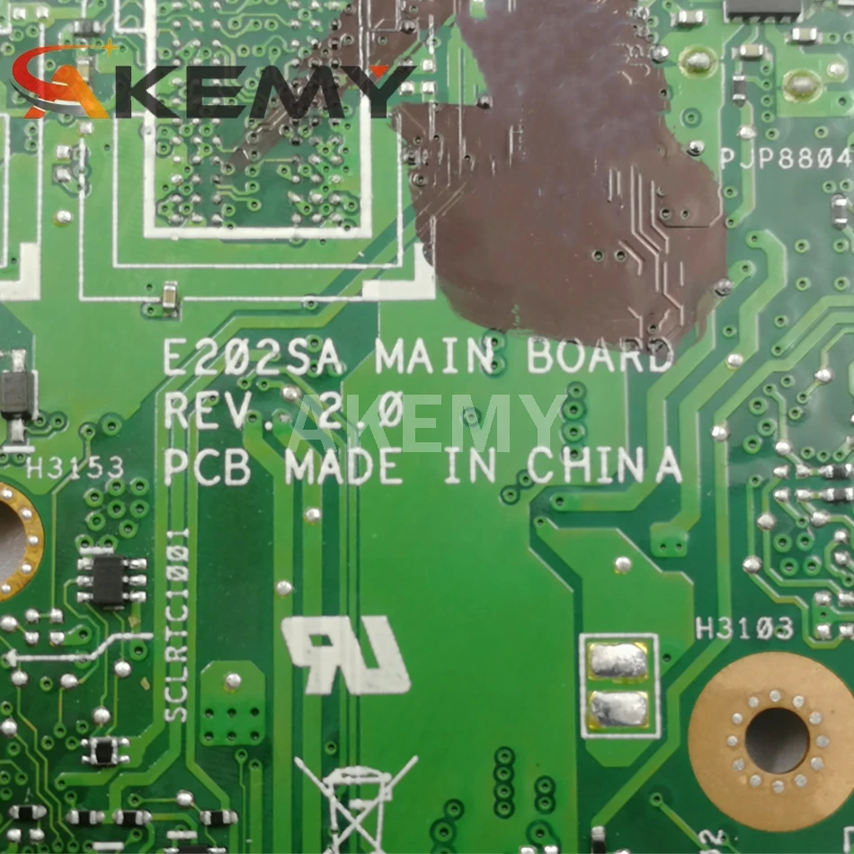 

90NL0050-R00070 New E202SA Mainboard For Asus EeeBook E202S E202SA laptop motherboard N3060 CPU 2GB RAM
