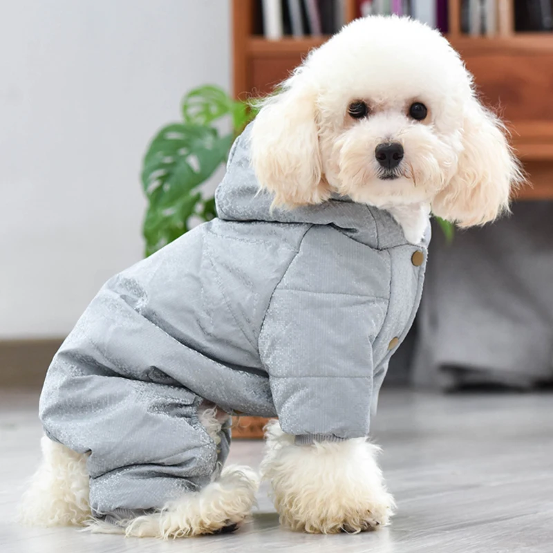 

Warm Dog Jumpsuit Winter Dog Clothes Coat Outfit Puppy Small Dog Costume Shih Tzu Yorkshire Poodle Pomeranian Schnauzer Clothing