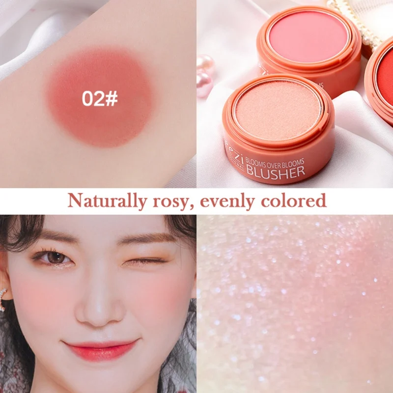 

Blush Delicate Silky Long-lasting Brighten Waterproof Blusher Face Makeup Easy To Apply