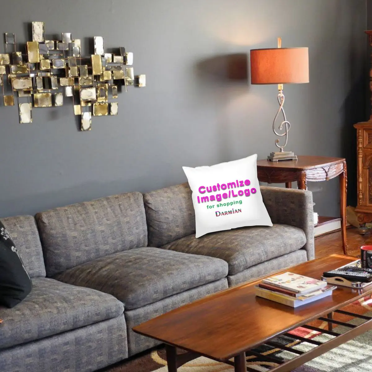 Синяя Рождественская серия льняная обнимающая наволочка оптовая продажа