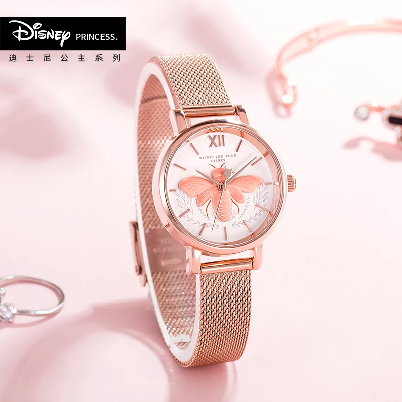 Часы наручные Disney женские оригинальные кварцевые модные водонепроницаемые с
