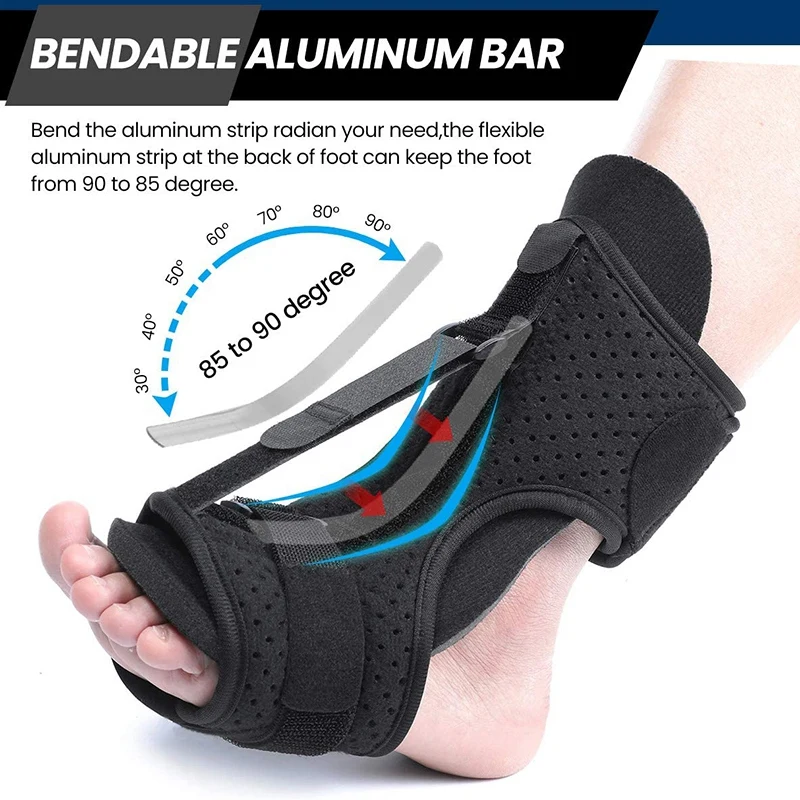 Подошвенный фасциит ночная шина регулируемая стопа ортопедический бандаж