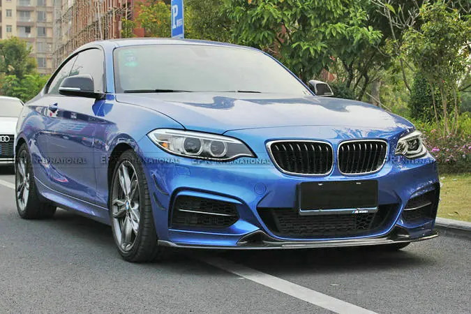 Автомобильные аксессуары для BMW F22 EXOT стиль углеродное волокно Передние Губы