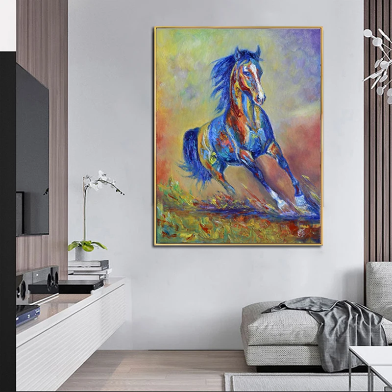 Самоотверженно современного искусства Красочный живопись на холсте с