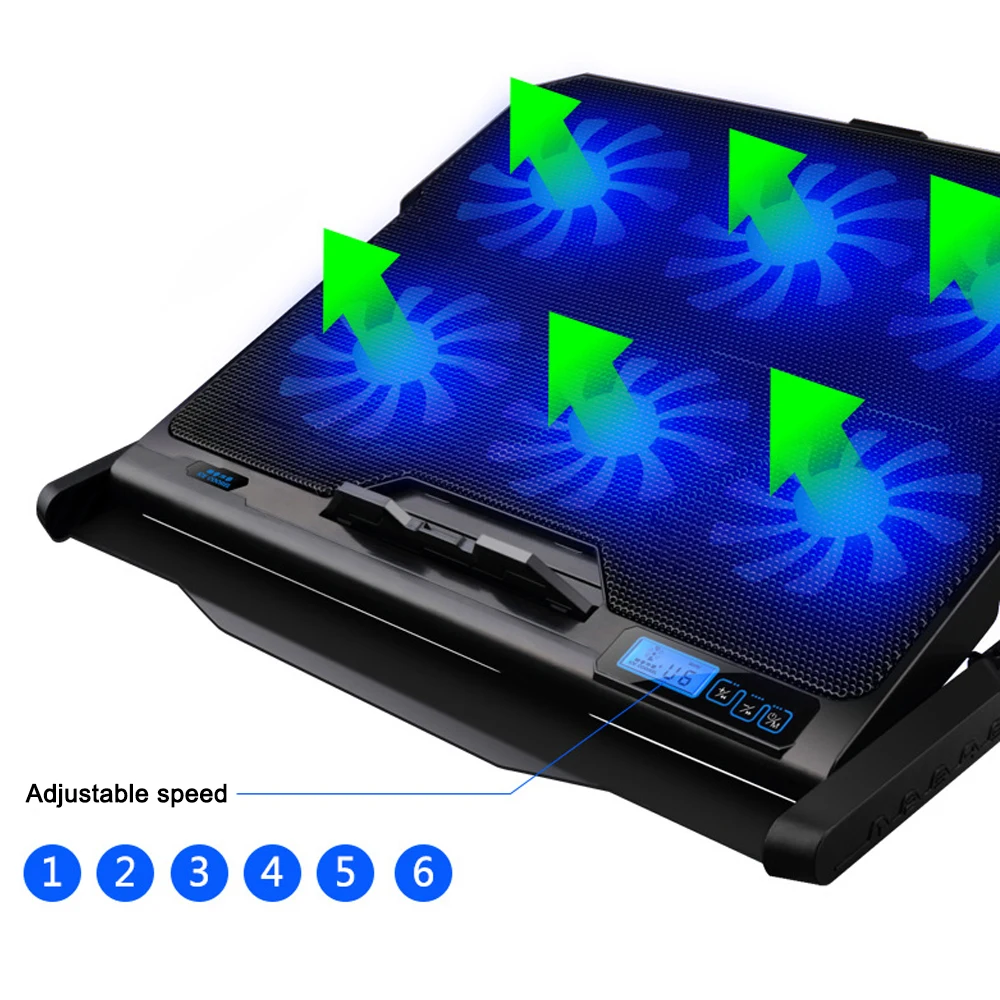 Usb Gaming Laptop Cooler Stand Up Fan Cooling Pad For Msi 7rd Leopard Gs75 Stealth 9sg 8sf Gt75vr 7re Titan Gp62 7rdx | Компьютеры и