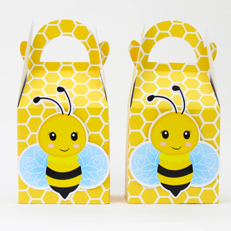 Bumble Bee Party Favor Boxes Candy Box Party Decoration Baby Shower Mom to Be Favor Box Party Bags