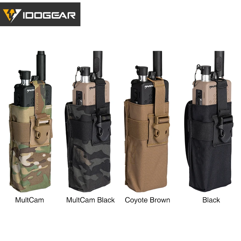 IDOGEAR Tactical Radio Pouch For Walkie Talkie MOLLE MBITR PRC148 152 Airsoft Tool 3552 | Спорт и развлечения