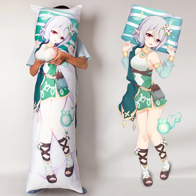 

B Cup 3D Silicone Artificial Simulation Breast + Full Printing Anime Dkimakura Pillowcase Hugging Body Pillow Cover Case