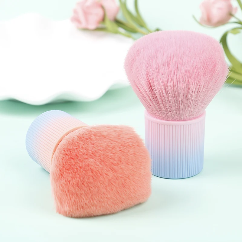 

Gradient Color Pink Powde Brush Mushroom Head Makeup Brush Foundation Blush