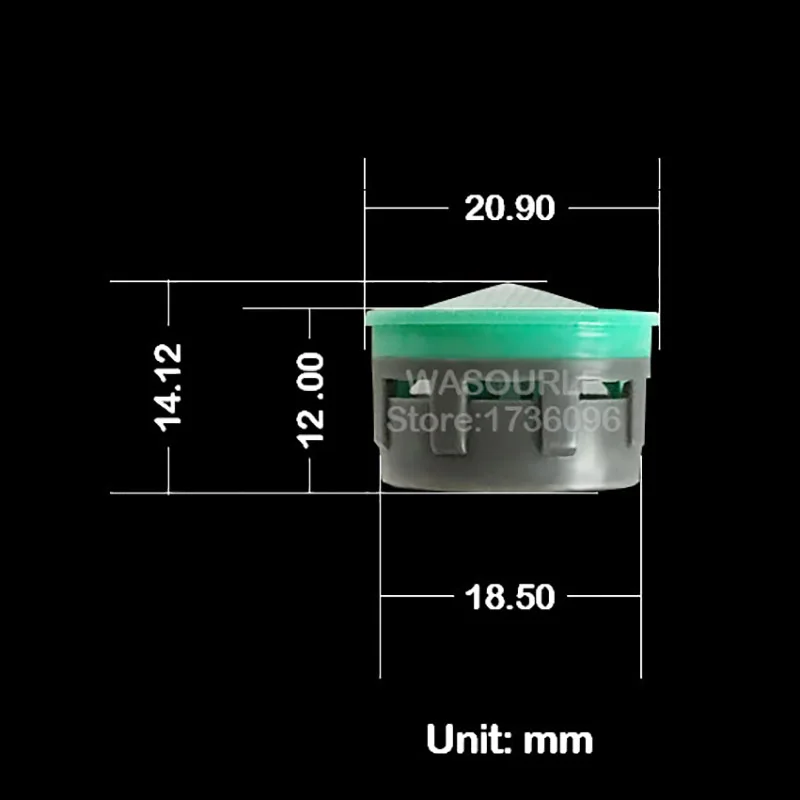 WASOURLF 6 шт. водосберегающий кран аэратор 4L 6L 8L 24 мм Мужской 22 мм Женский резьба кран Носик головное устройство Bubbler