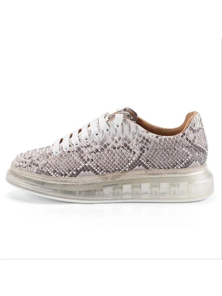 

2021 Mens Air Cushion Sport Sneakers Female Running Shoes Zapato Mujer Trainers Snakeskin Shoe Training Walking Jogging Shoe