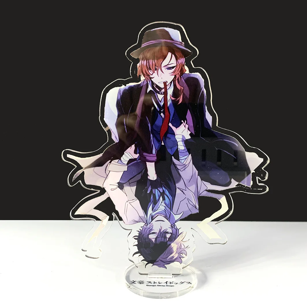 

Двусторонний акриловый брелок Bungo Stray Dogs дазай Осаму накахара чуя Косплей стоячая модель тарелка брелок Аниме аксессуары