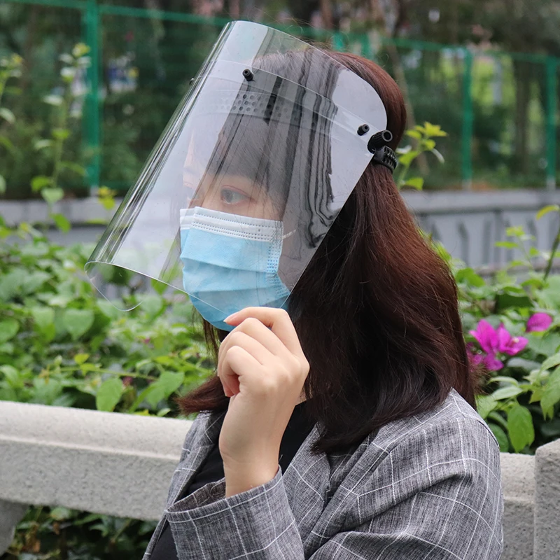 

Anti-Saliva Windproof Dust proof Face Mask Transparent PVC Safety Face Shield Screen Spare Visors Respiratory tract Protection