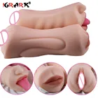 Секс-игрушки для мужчин 3D реалистичные красные губы рот мужской мастурбатор Силиконовое искусственное влагалище Анальная задница эротический оральный секс товары для взрослых