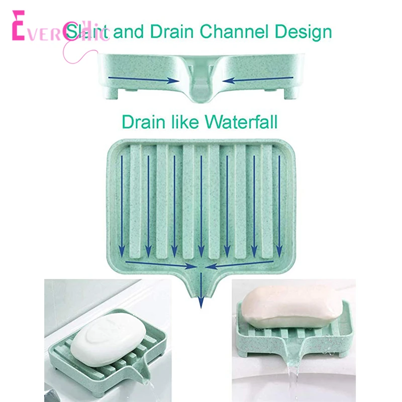 Мыльницы держатели мыльницы для кухни и ванной водопада дренажный дизайн|Полки