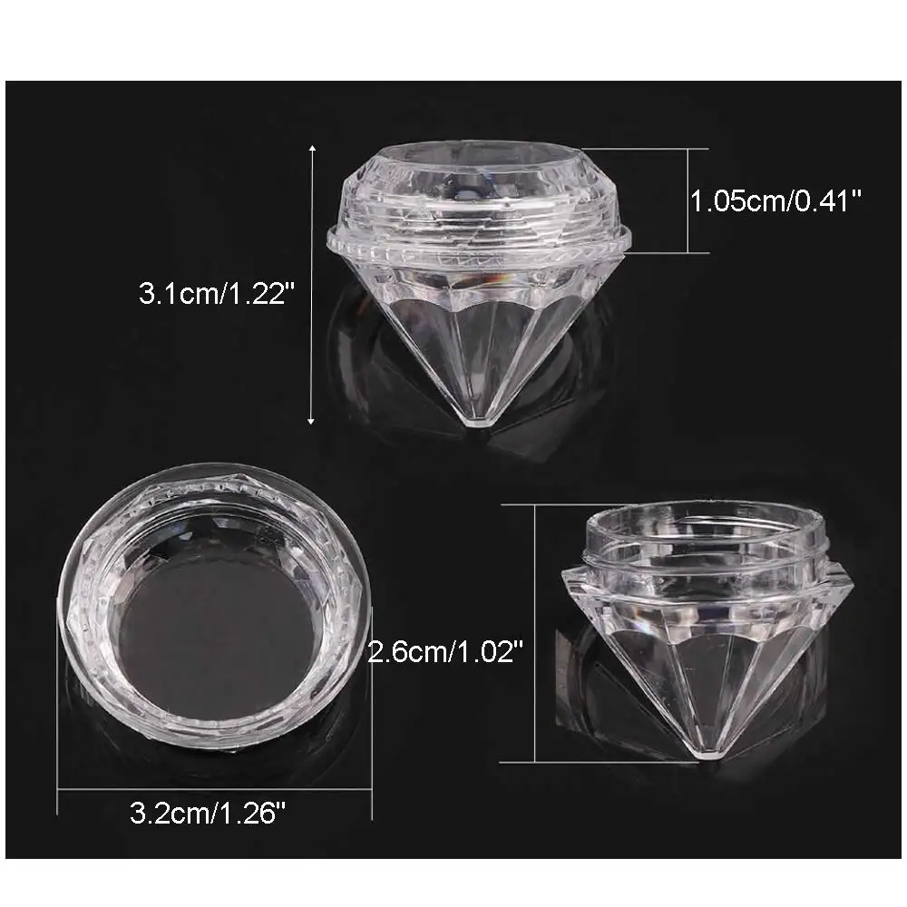 20 штук пластичные опарникы пустые косметические контейнеры для мини-алмаз Форма
