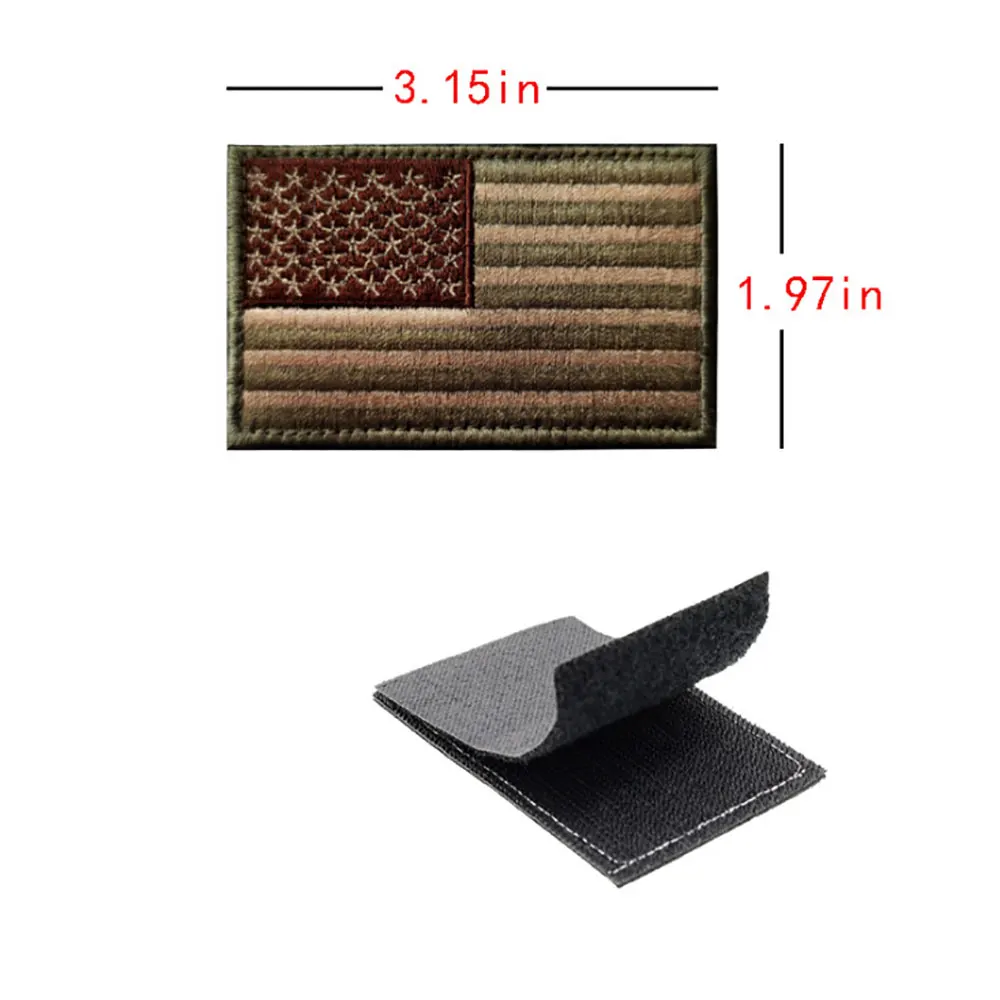 Нашивки с флагом США аппликация на одежду эмблема вышивка Значки для рюкзака