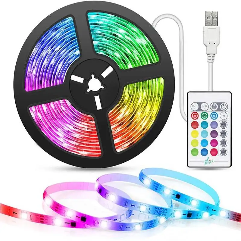

Инфракрасный светодиодный музыкальный ритм 5050RGB с Bluetooth, встроенный микрофон, украшение для вечеринки, гостиной, спальни, комплект световог...
