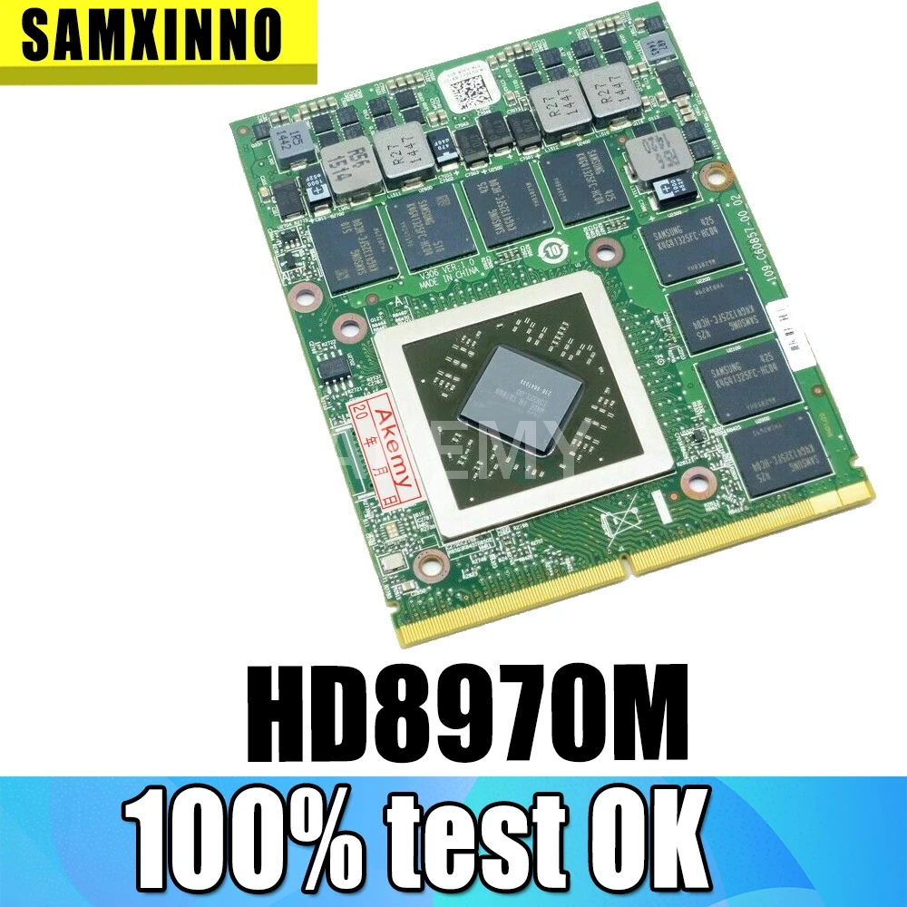 SAMXINNO оригинальная HD8970M R9 M290X 4G 216-0847000 графическая видеокарта для Dell Alienware M15X M17X M18X