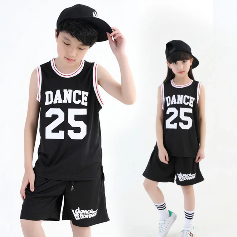 Детская одежда в стиле хип хоп топ на бретелях для спортзала футболки длинный