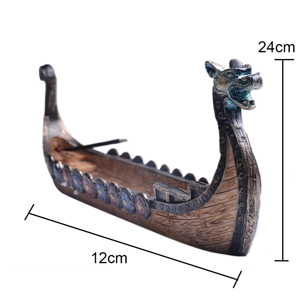 

Dragon Boat Incense Stick Holder Burner Hand Carved Carving Censer Ornaments Retro Incense Burners Traditional Design Dropship