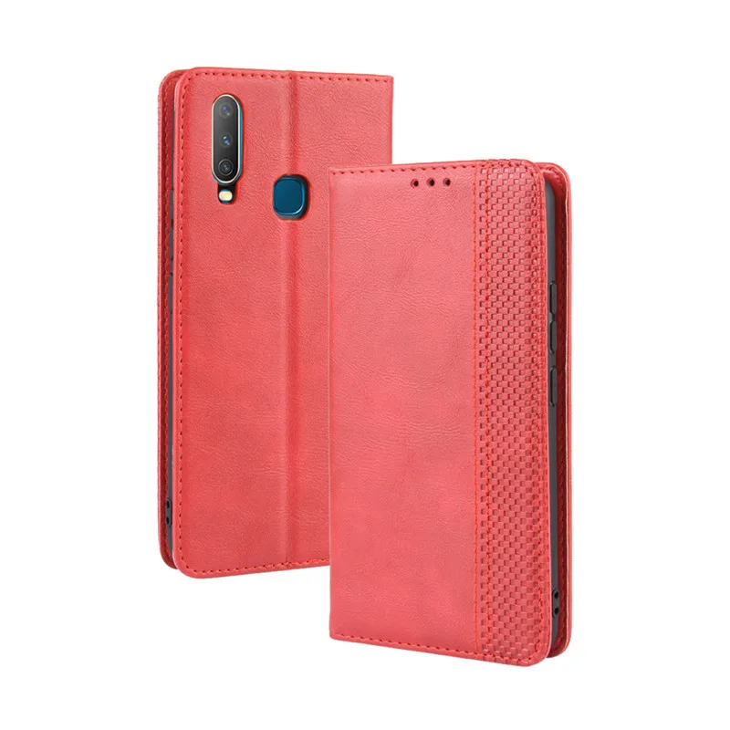 VIVO Y17 чехол VIVOY17 кошелек Флип стиль винтажный кожаный чехол для телефона защитная задняя крышка для Vivo Y17 Y 17 VivoY17 чехол