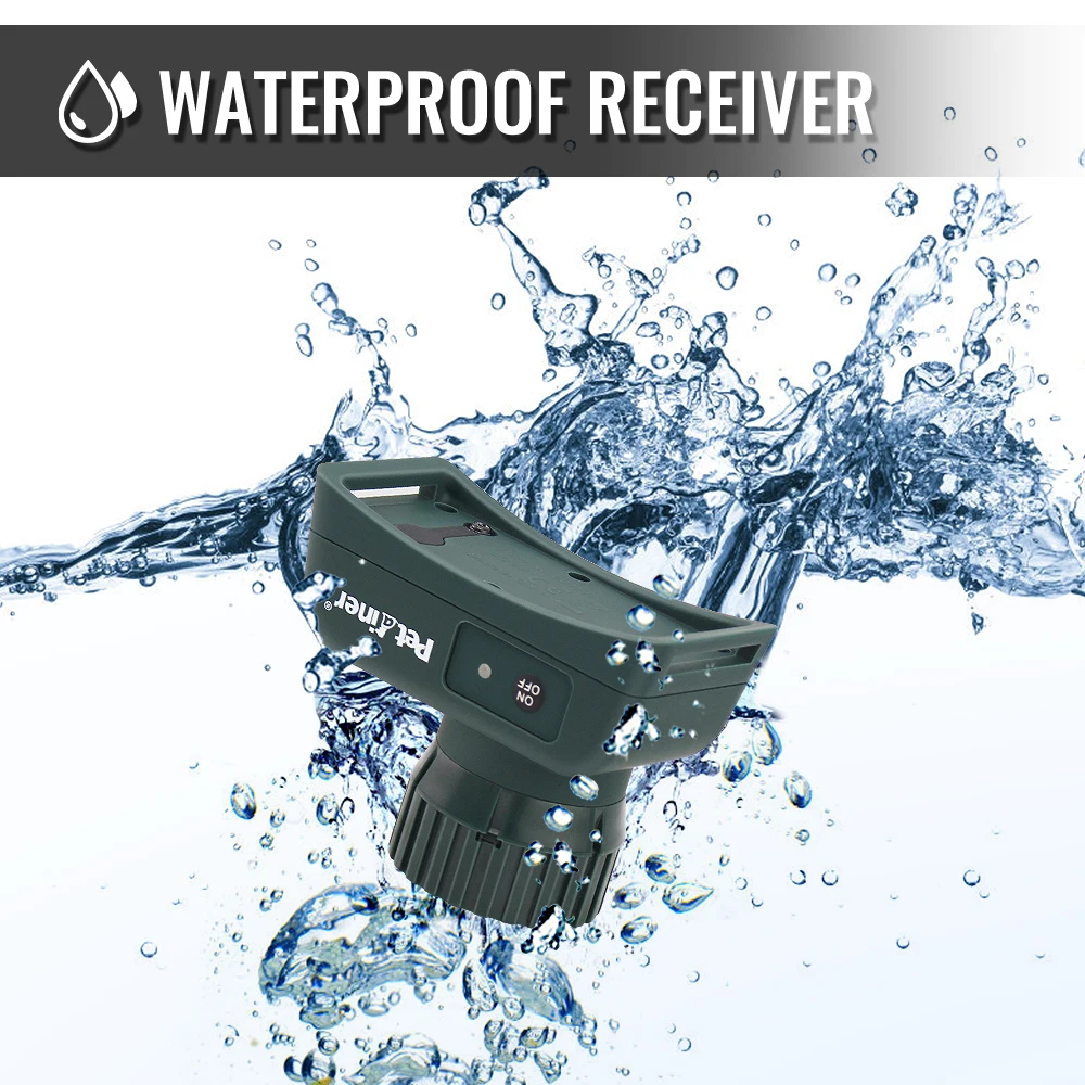 Перезаряжаемый и водонепроницаемый ошейник Petrainer 910B для дрессировки собак 500